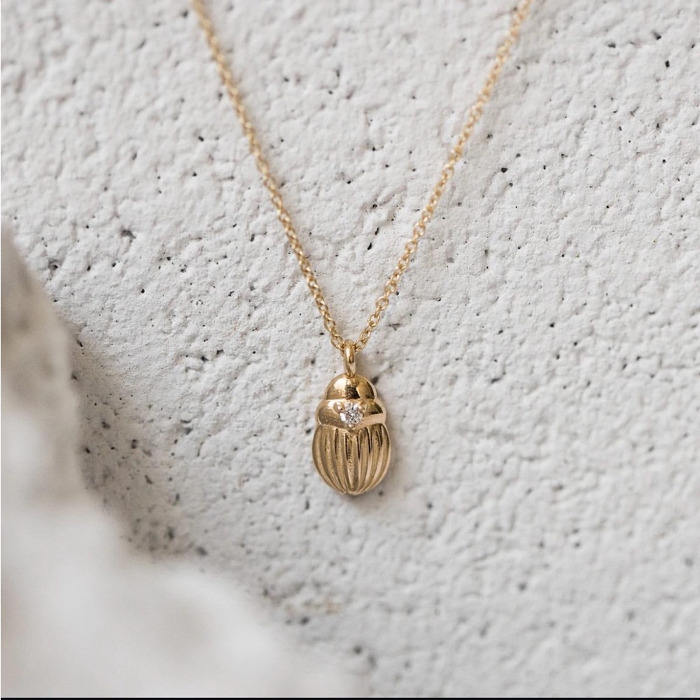Bluboho Rebirth Scarab Necklace